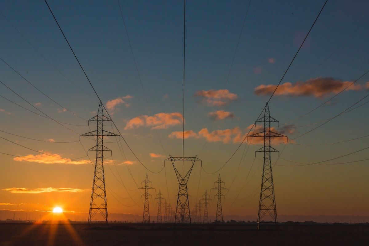 High-voltage transmission line tower